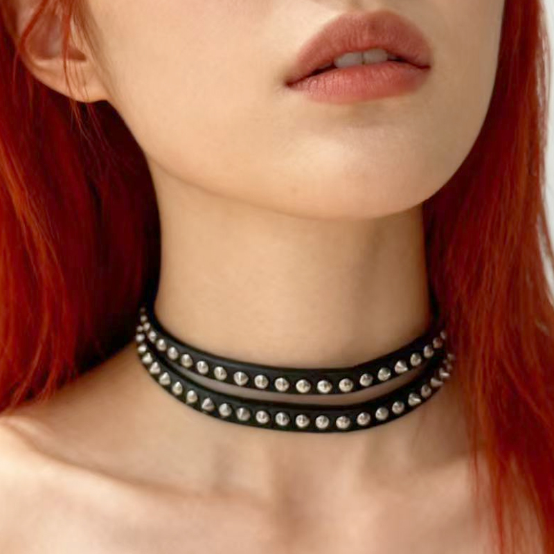 Women'S Accessories In The 90S - Punk jóias rebite gargantilha colares de