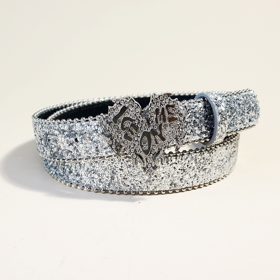 Women'S Jeans Accessories Chain - Cinto Feminino Versátil com Strass e