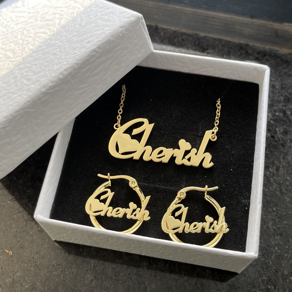Women Accessories Gift Set - DUOYING-Conjunto de Jóias Brinco Personalizado para