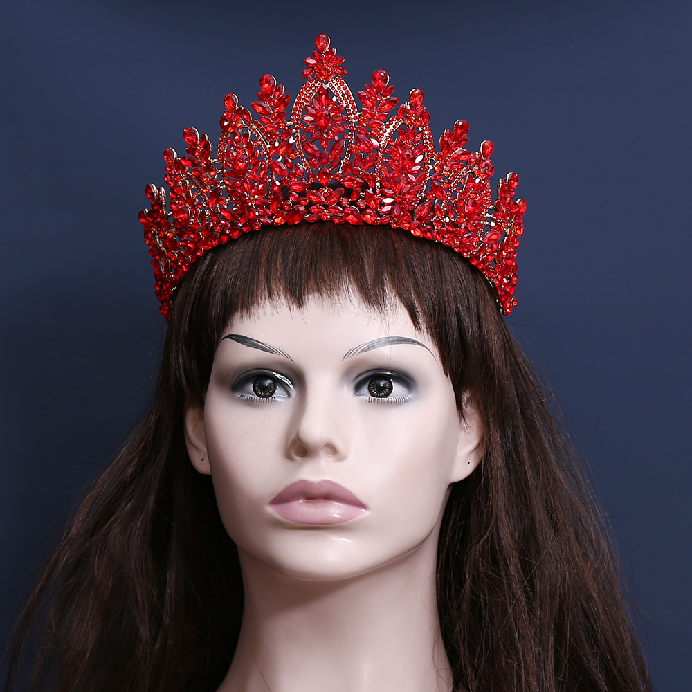 Women'S Hair Accessories Wedding - Coroa de noiva barroca europeia e