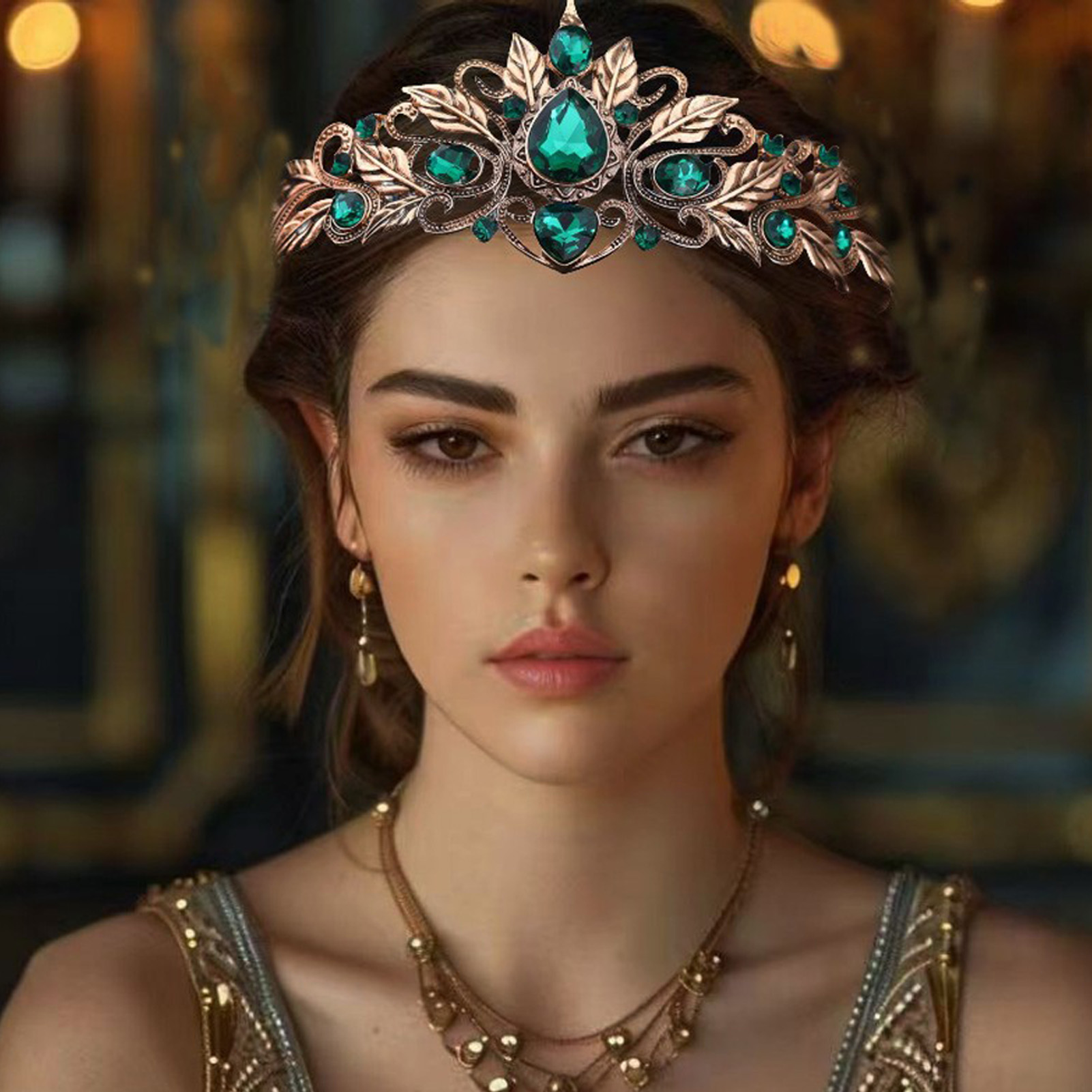 Women'S Hair Accessories Wedding - Coroa de Cabelo Estilo Barroco em