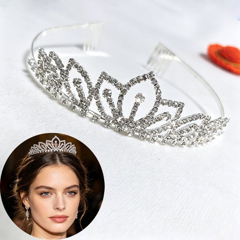 Women'S Hair Accessories Wedding - Tiara de Noiva com Coroa de