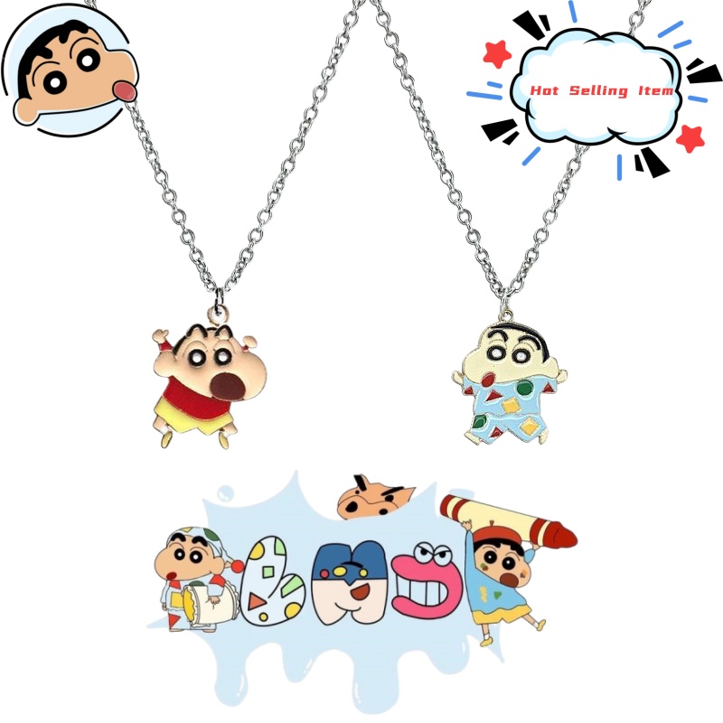 Women Accessories Gift Set - Colar de desenho animado Crayon Shin-chan,