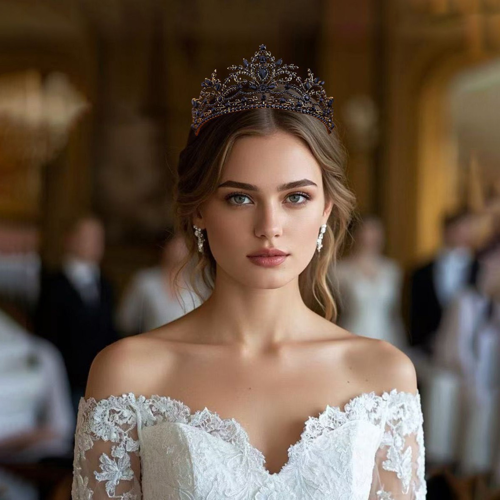 Women'S Hair Accessories Wedding - Coroa de Noiva Brilhante Tiara para