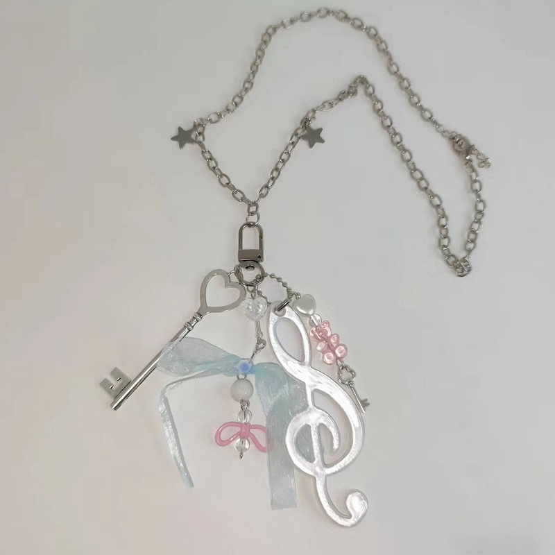 Women'S Accessories In The 90S - Y2k jóias nota urso arco pingente