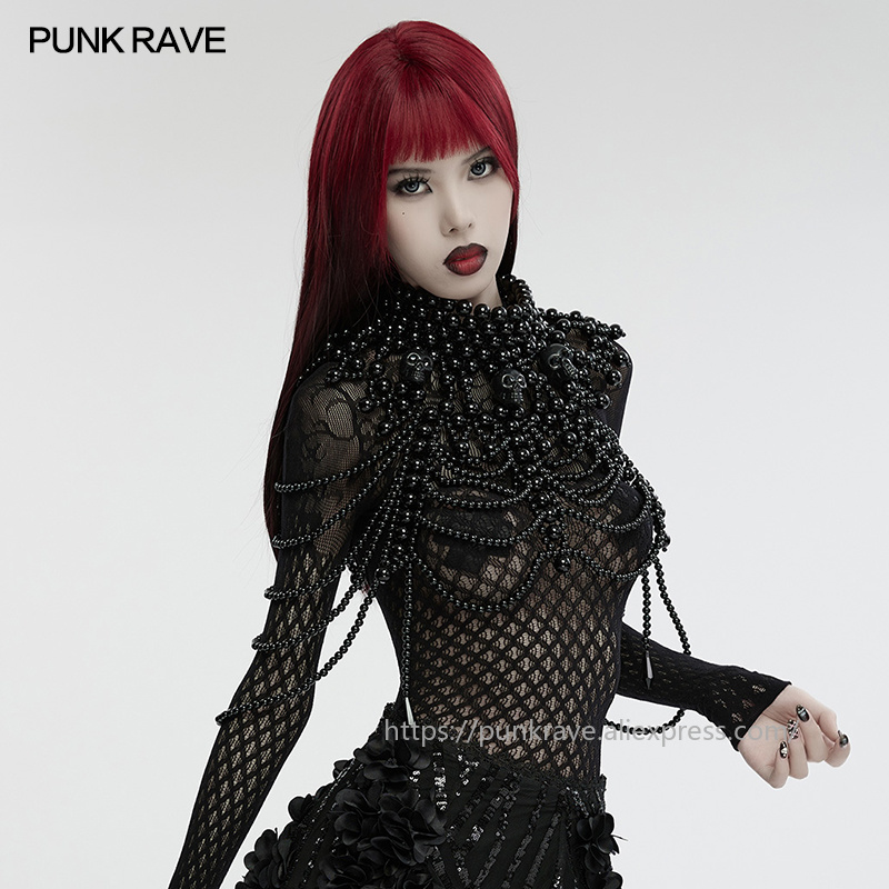 Women Accessories For Hand - PUNK RAVE Colar Gótico Feminino com