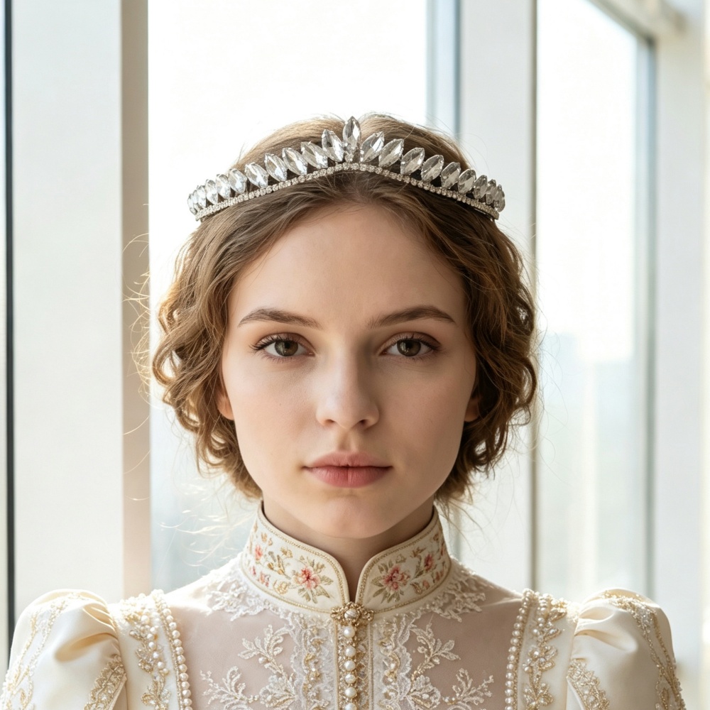 Women'S Hair Accessories Wedding - Tiara de cristal minimalista para casamento,