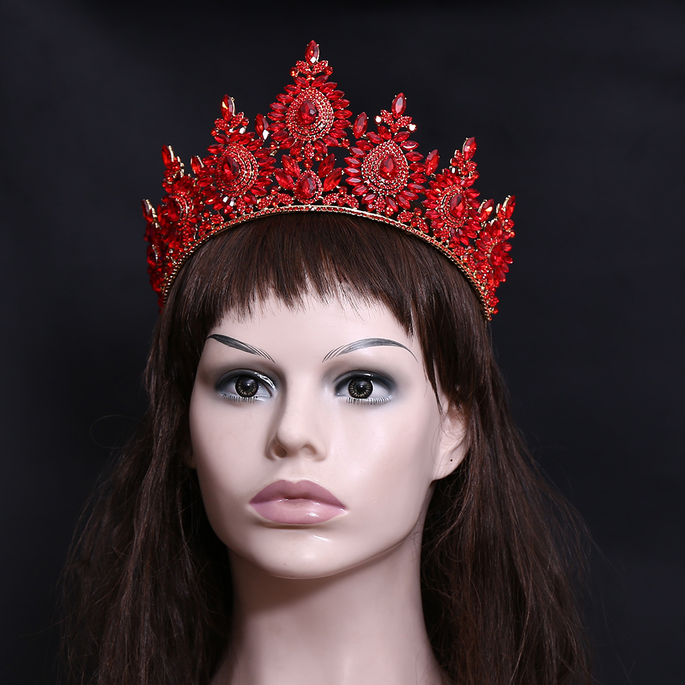 Women'S Hair Accessories Wedding - Coroa de noiva barroca europeia e