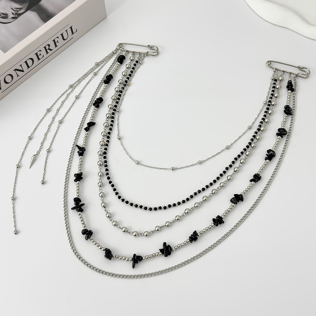 Broche Longo de Cristal Estilo - Women'S Accessories Jewelry avaliação e preço