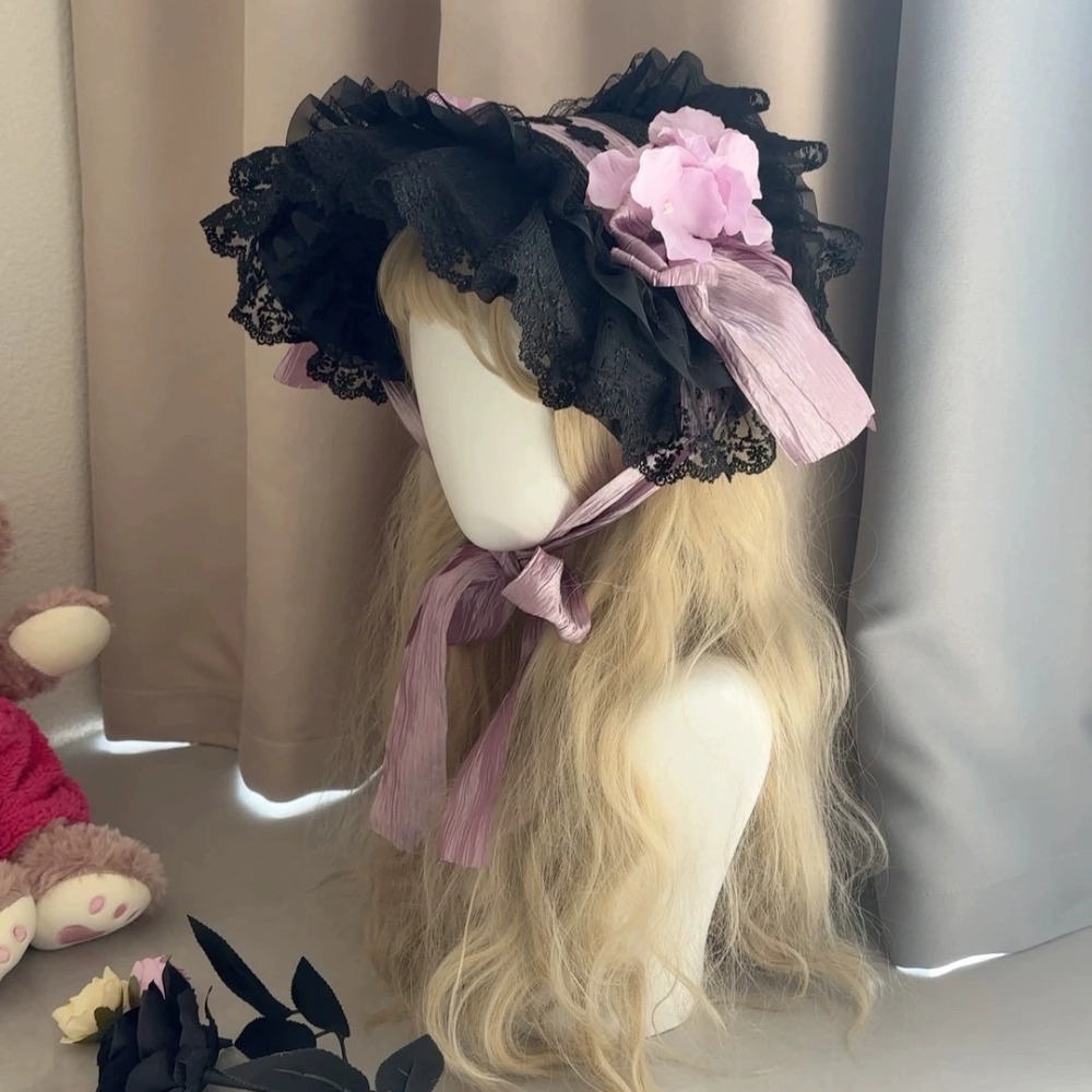 Chapéu de Palha Gótico Lolita  - Women'S Victorian Era Accessories avaliação e preço