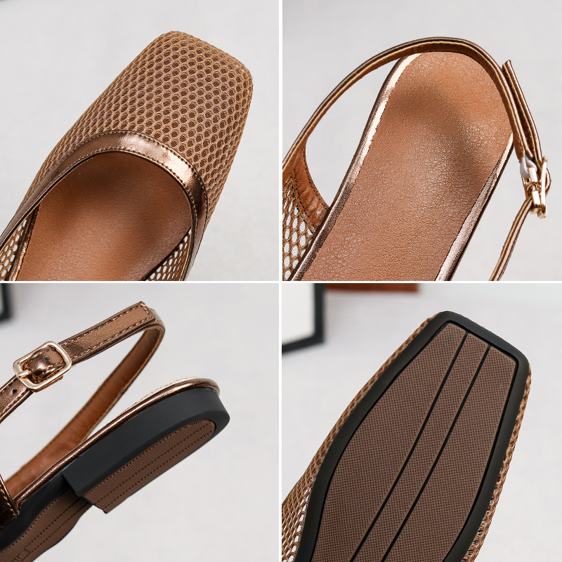 Sandálias de malha com bico qu - Women Accessories Bag avaliação e preço