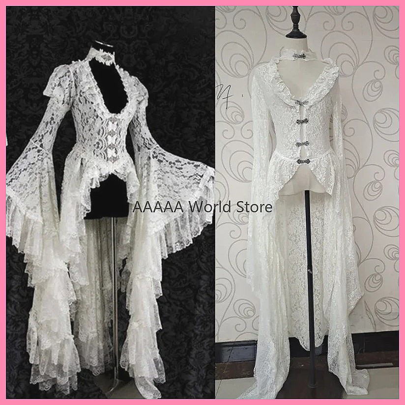 Vestido Gótico Branco de Renda - Women'S Accessories Louis Vuitton avaliação e preço