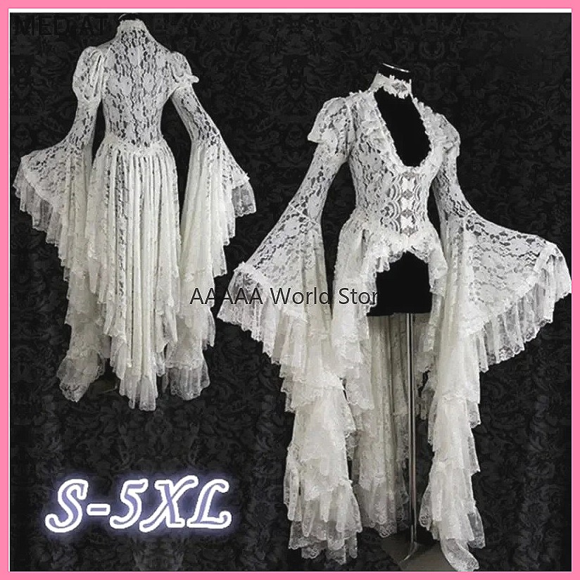 Vestido Gótico Branco de Renda - Women'S Accessories Louis Vuitton avaliação e preço