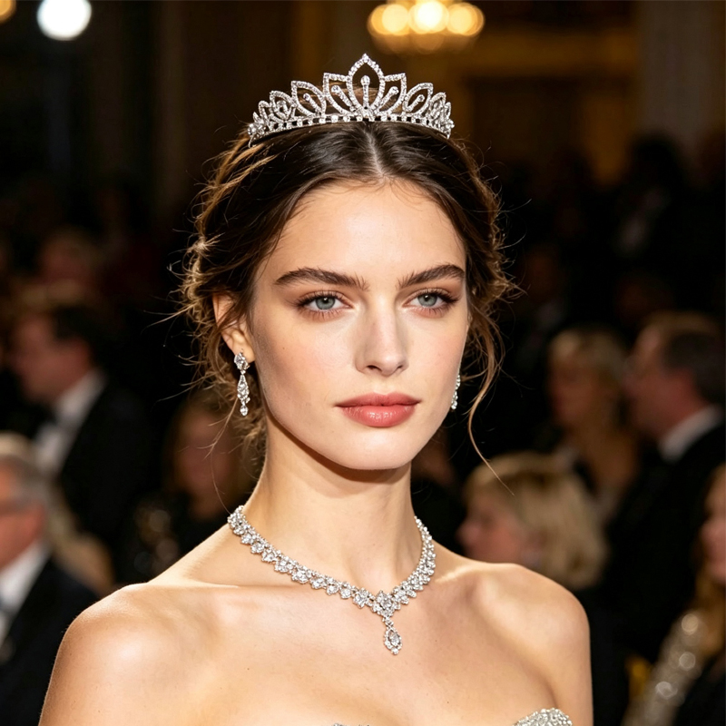 Tiara de Noiva com Coroa de St - Women'S Hair Accessories Wedding avaliação e preço