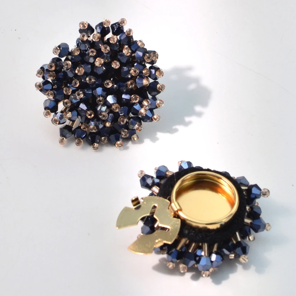 2 pçs elegante botão cobre art - Women Accessories For Hand avaliação e preço