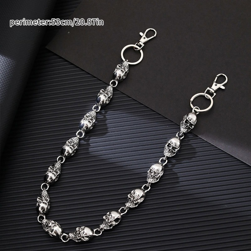 Chaveiro de Caveira com Corren - Women'S Jeans Accessories Chain avaliação e preço