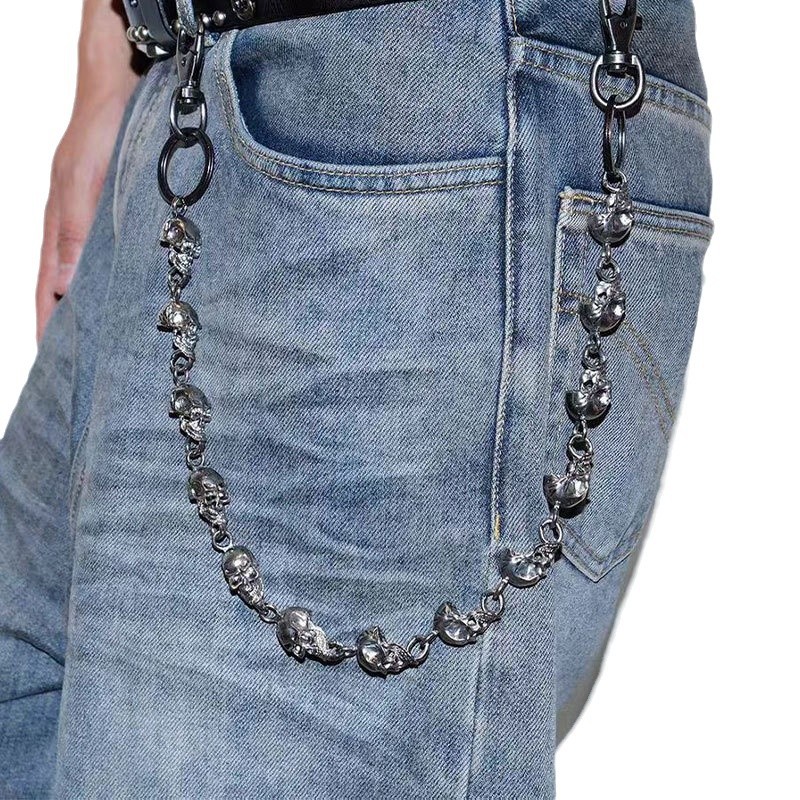Chaveiro de Caveira com Corren - Women'S Jeans Accessories Chain avaliação e preço