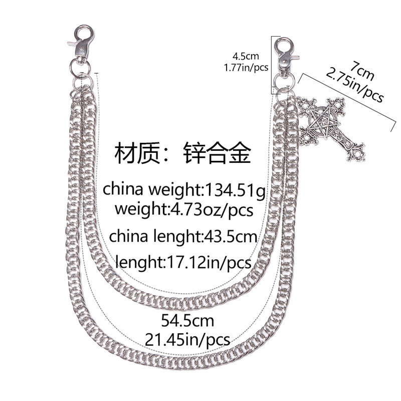 Moda punk calças de metal corr - Women'S Jeans Accessories Chain avaliação e preço