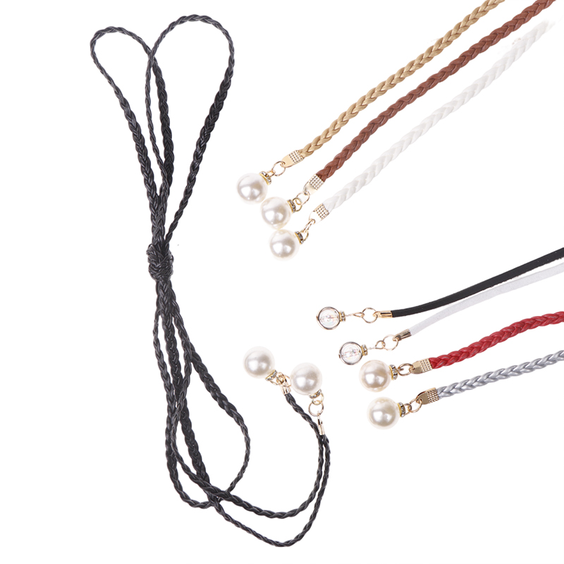 Cinto Pérola Trançado de Couro - Women'S Jeans Accessories Chain avaliação e preço