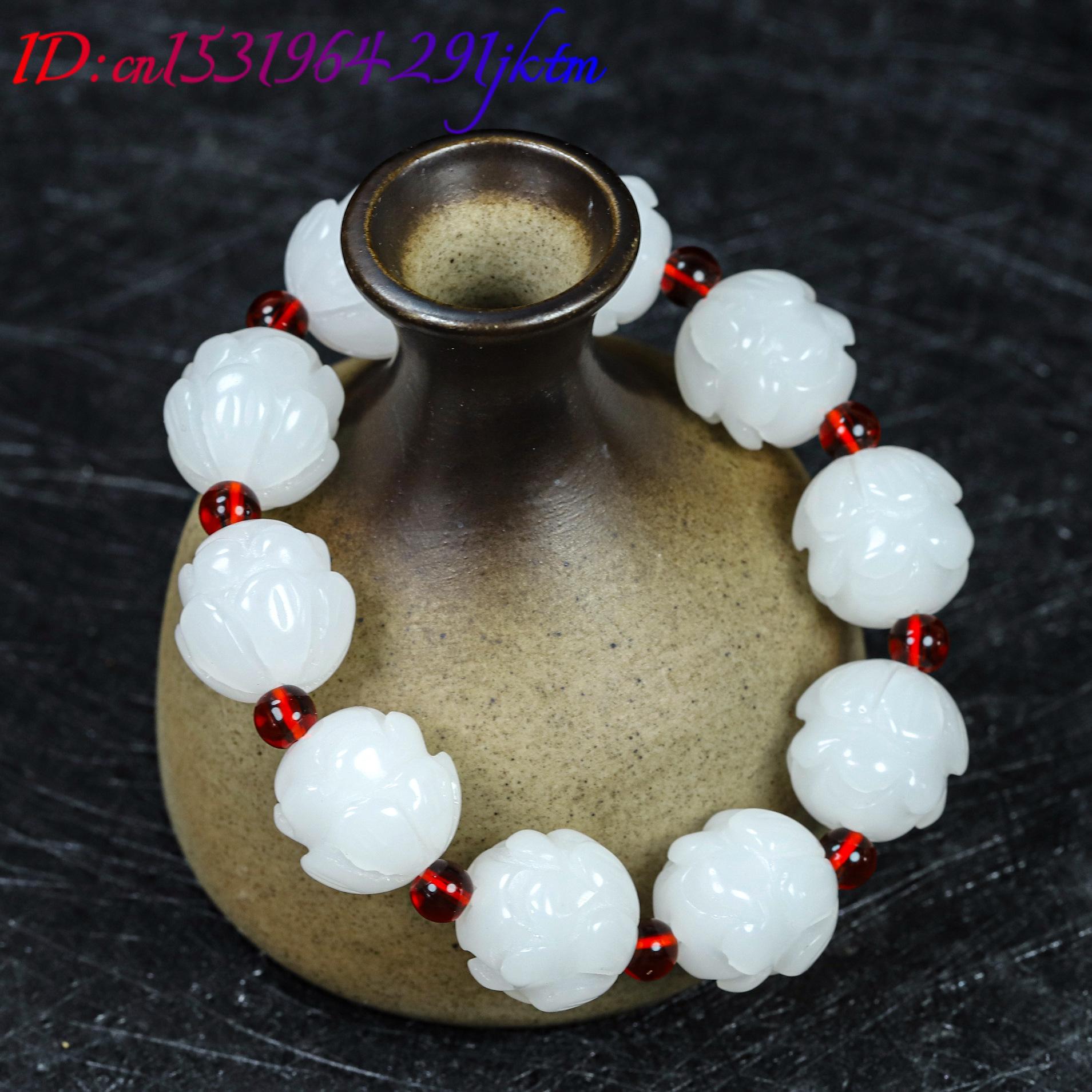 Pulseira de Jade Real Branca c - Women'S Accessories Jewelry avaliação e preço