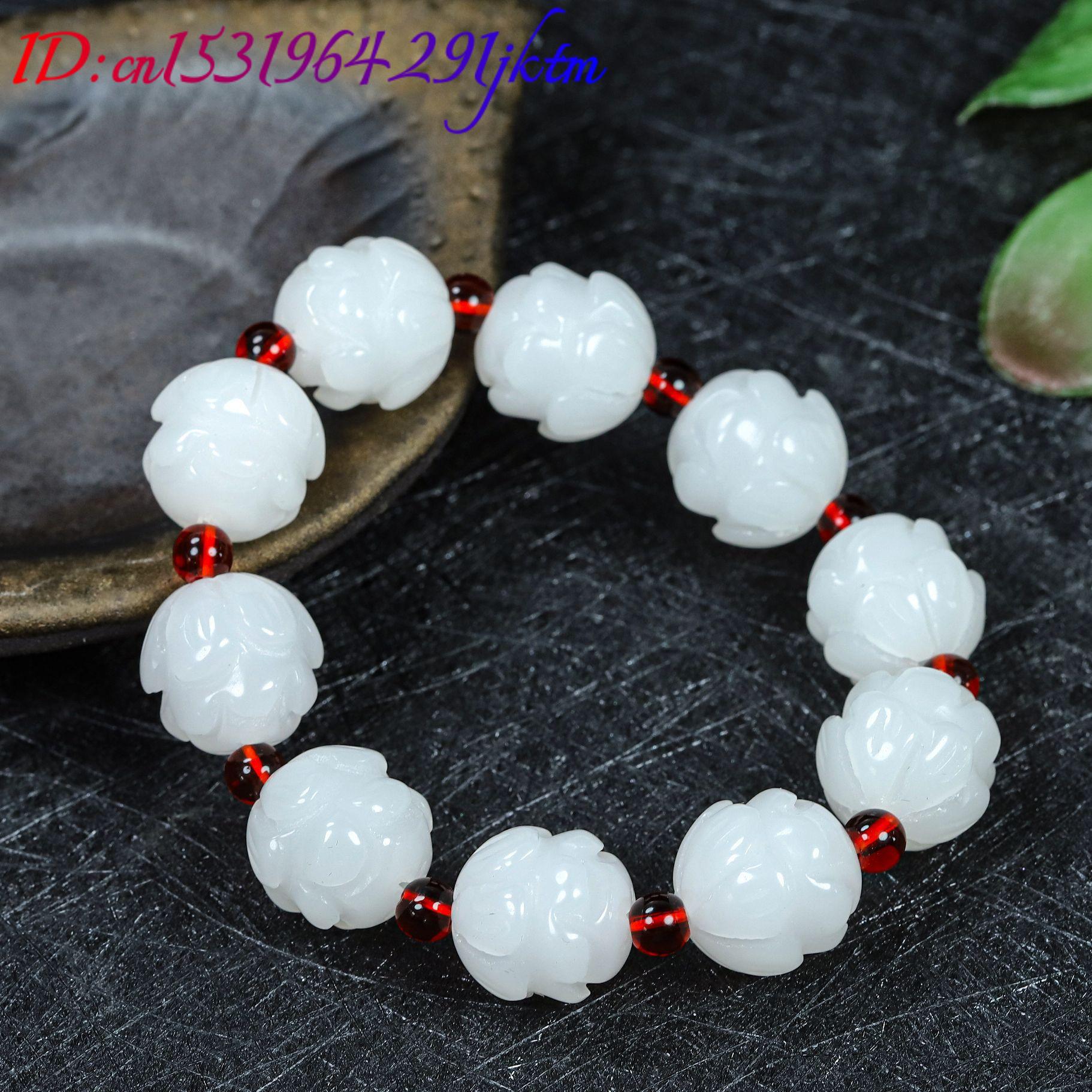 Pulseira de Jade Real Branca c - Women'S Accessories Jewelry avaliação e preço