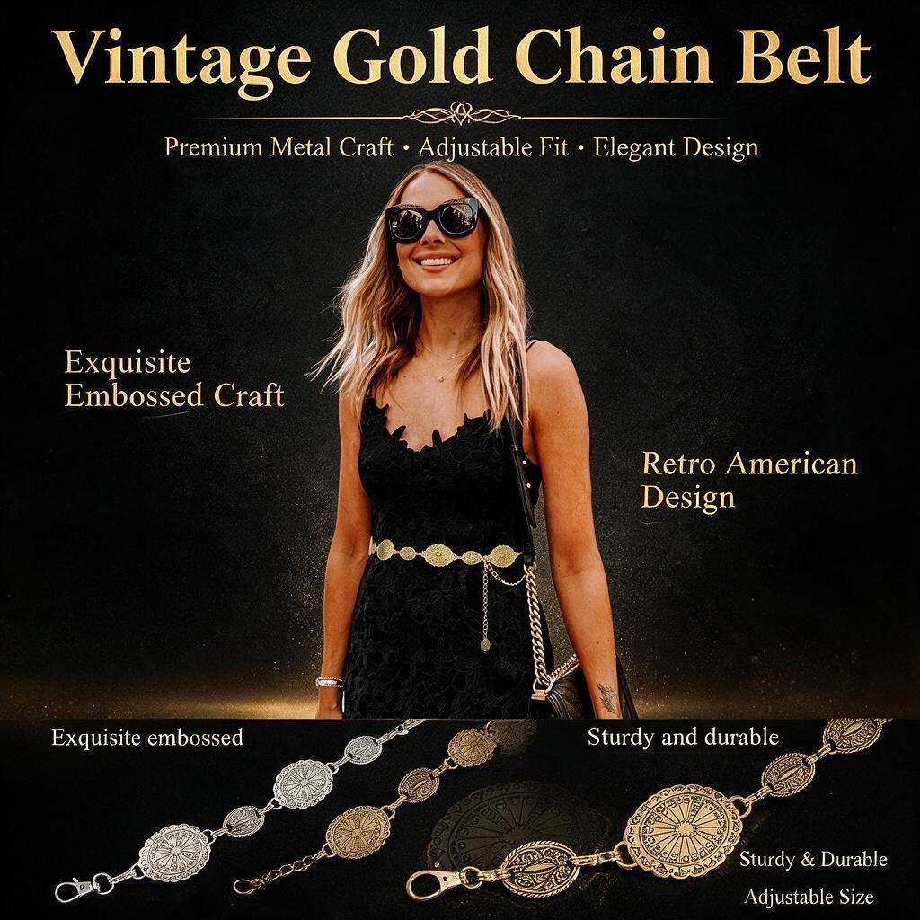 Cinto Feminino Ocidental com C - Women'S Jeans Accessories Chain avaliação e preço