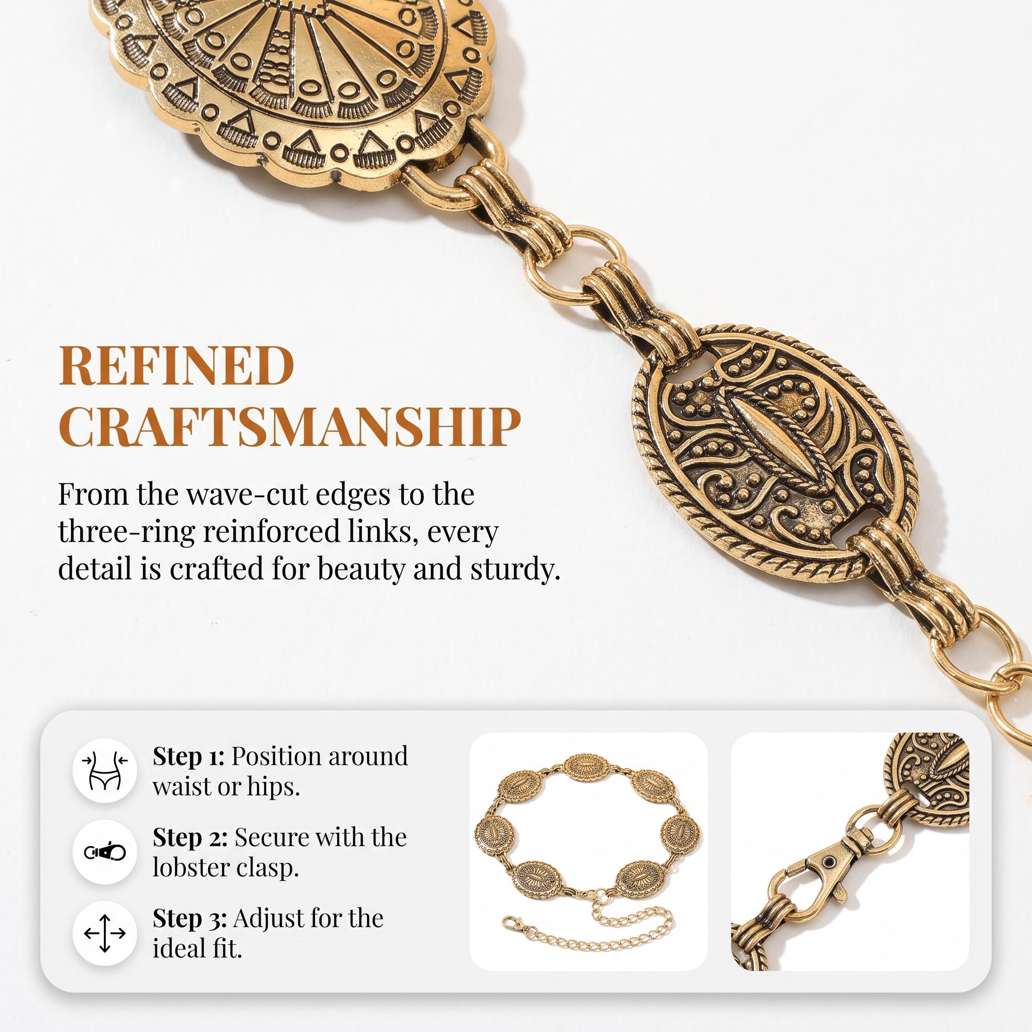 Cinto Feminino Ocidental com C - Women'S Jeans Accessories Chain avaliação e preço