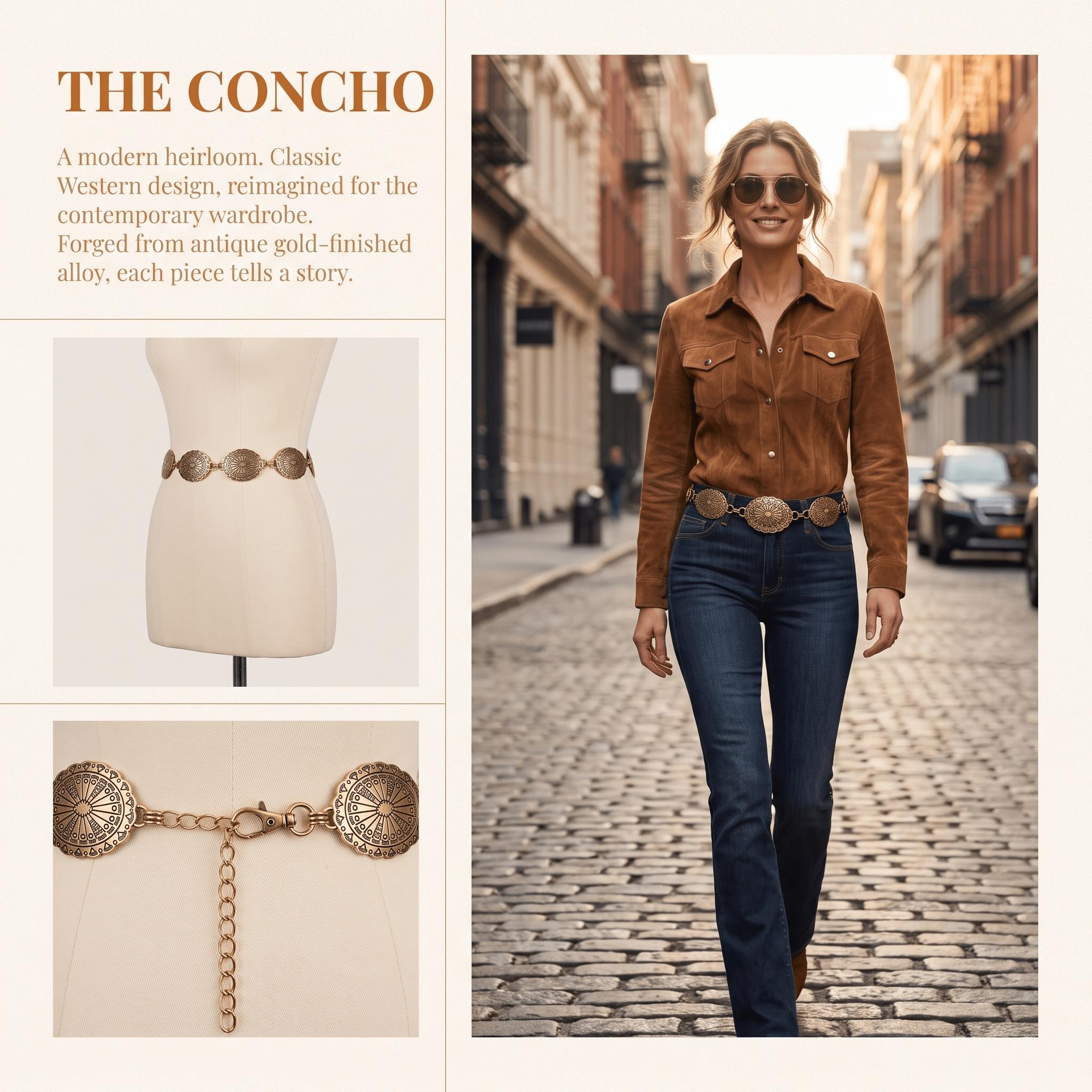 Cinto Feminino Ocidental com C - Women'S Jeans Accessories Chain avaliação e preço