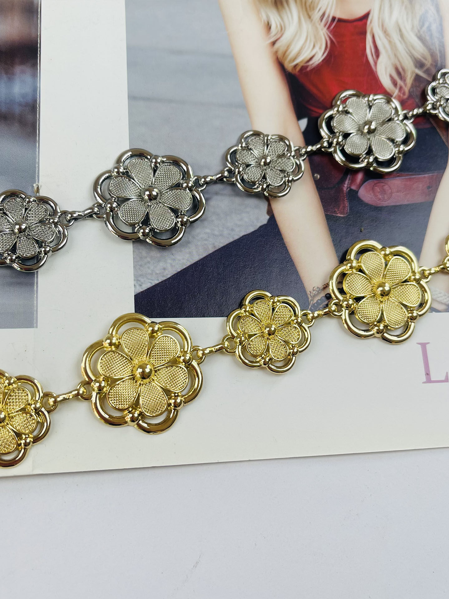 1 unidade de Cinto de Cintura  - Women'S Jeans Accessories Chain avaliação e preço