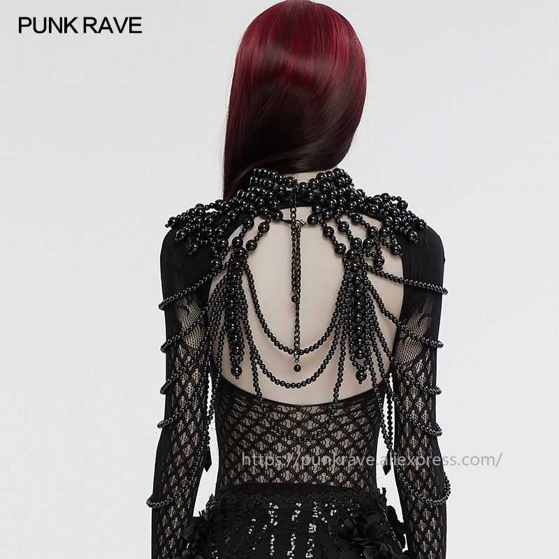 PUNK RAVE Colar Gótico Feminin - Women Accessories For Hand avaliação e preço