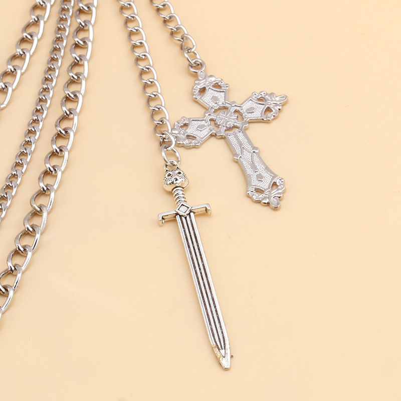 Hip hop crânio cruz calças cin - Women'S Jeans Accessories Chain avaliação e preço