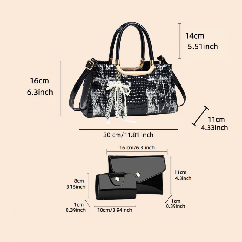 Conjunto de Bolsas Femininas,  - Women Accessories Bag avaliação e preço