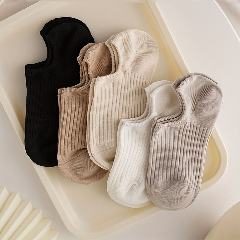 5 pares de meias curtas com ne - Women'S Ankle Accessories avaliação e preço