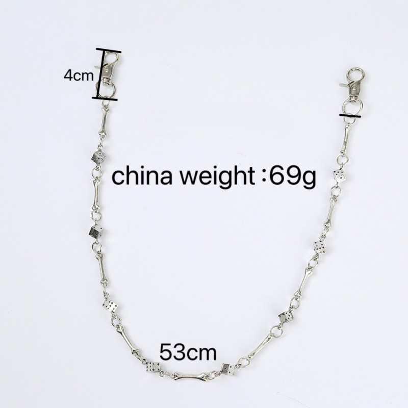Punk rock hip-hop unissex cão  - Women'S Jeans Accessories Chain avaliação e preço
