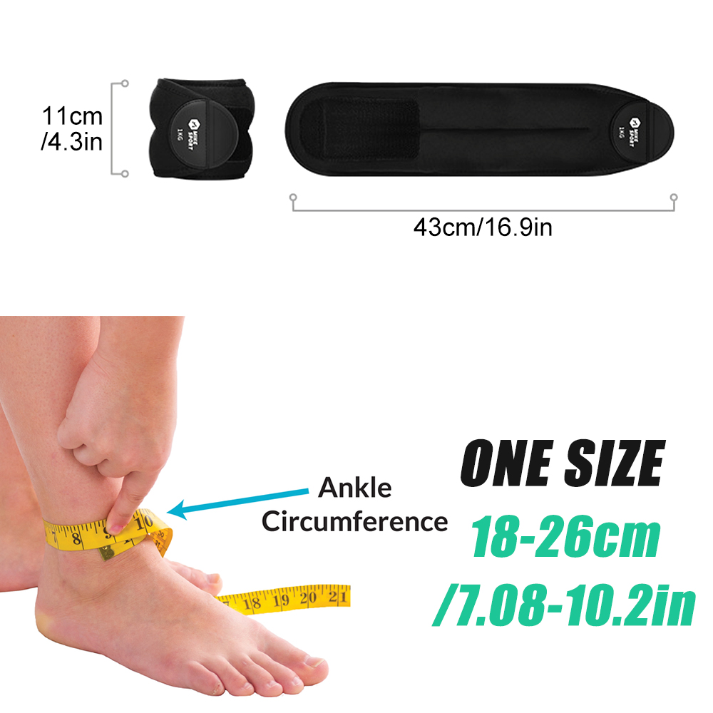 1 Par de Pesos para Punho e To - Women'S Exercise Accessories avaliação e preço
