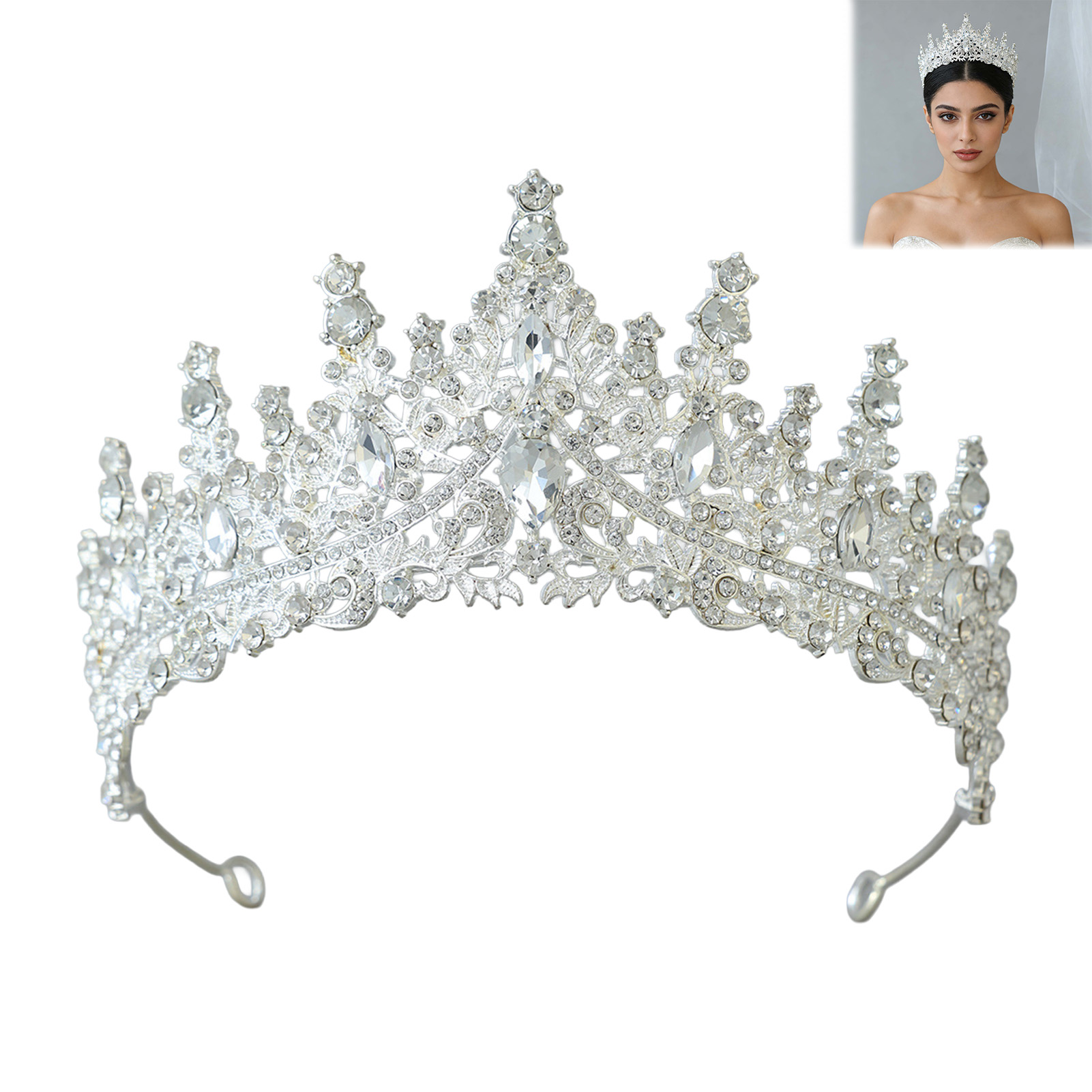 Coroa de Noiva com Strass Bril - Women'S Accessories Jewelry avaliação e preço