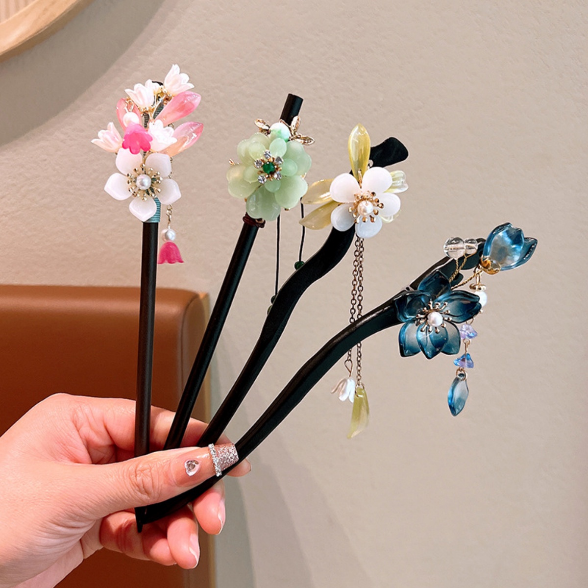 Grampo de cabelo de madeira co - Women Accessories For Hand avaliação e preço